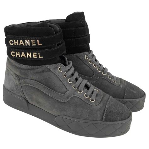 basket chanel grise|sneakers chanel occasion femme.